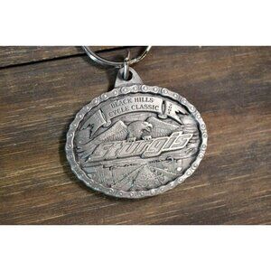 2004 Motorcycle Rally Keychain Sturgis SD Black Hills Biker 64th Year Eagle